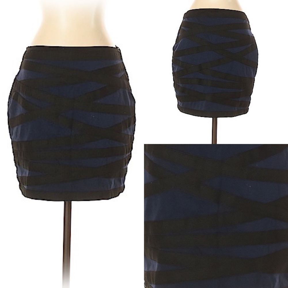 Express Striped Print Boho Pencil Skirt
